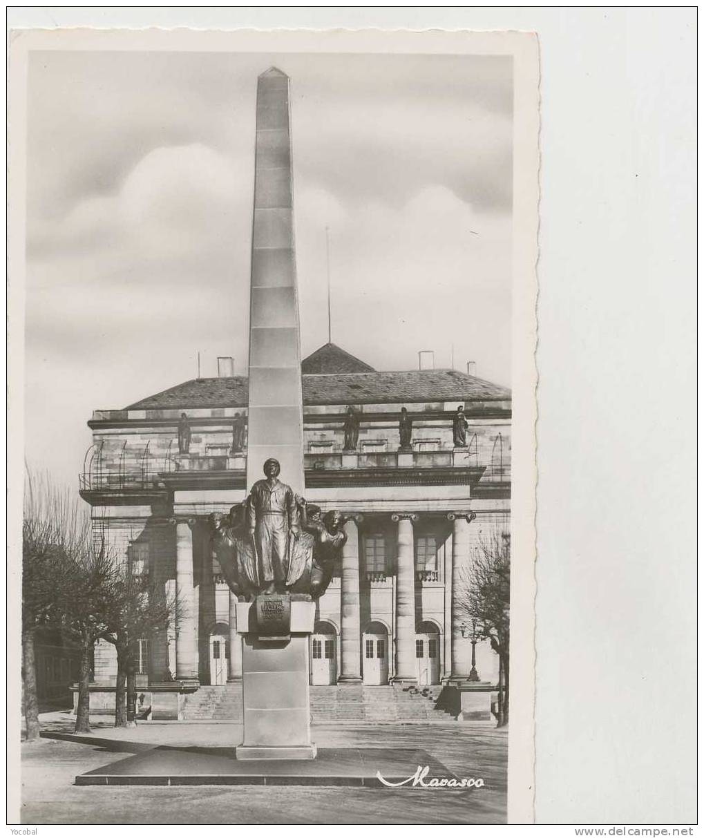 Cp , 67 , STRASBOURG , Monument Du Général Leclerc , Scilpteur Saupique - Strasbourg