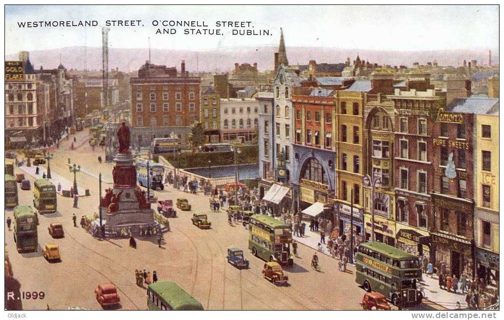 Westmoreland Street - O'Connell Street And Statue. Dublin - Dublin