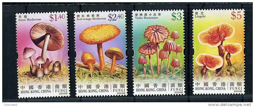 Hong Kong ** N ° 1153 à 1156 - Champignons (lot 1) (19 P33) - Neufs