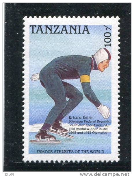 TANZANIE 1989 Y&T 458** - Pattinaggio Artistico