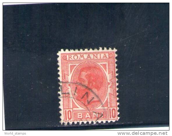 ROUMANIE 1900-8 OBLITERE´ ROUGE ORANGE YV. NR 128a - Usati