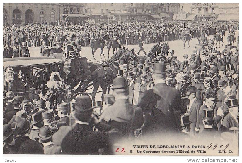 Evènements - Réception - Paris 75004 -  Lord Maire - England - Lord Mayor In Paris - Attelage - Receptions