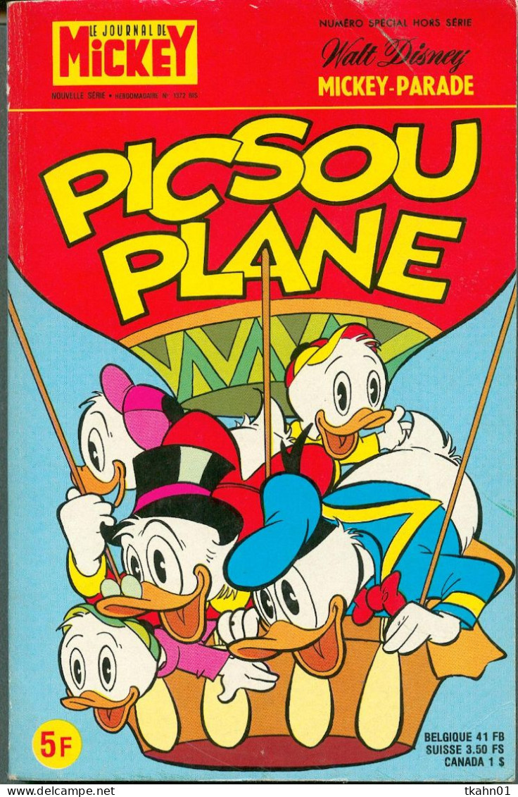 MICKEY-PARADE N° 1372-BIS "  PICSOU PLANE "  DE 1978 - Mickey Parade