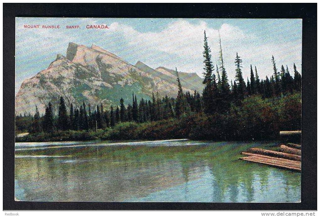 RB 698 -  Early Postcard  Mount Rundle Banff Alberta Canada Rockies - Banff