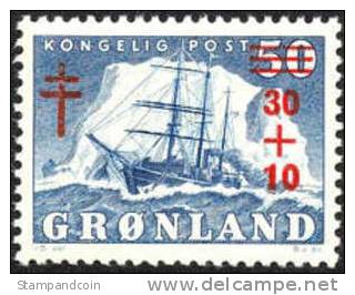 Greenland B1 Mint Never Hinged Semi-Postal From 1958 - Ungebraucht