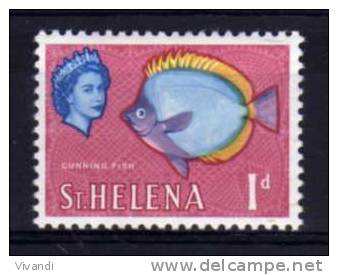 Saint Helena - 1965 - 1d Definitive/Cunning Fish (Chalk Surfaced Paper) - MH - Sainte-Hélène