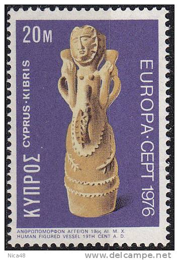 Europa  1976 -Cipro  Nuovi  3 Val Unificato	 429/431 - 1976