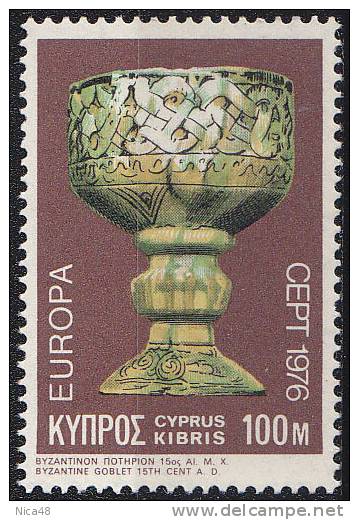 Europa  1976 -Cipro  Nuovi  3 Val Unificato	 429/431 - 1976