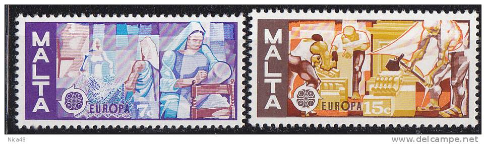 Europa  1976 - Malta 2 Val Unificato 527/528 - 1976