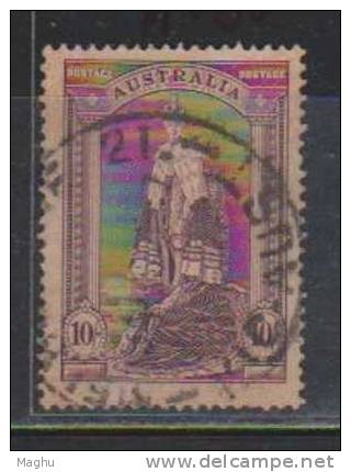 Australia 1937 - 49 Used, 10/- KG VI, - Used Stamps