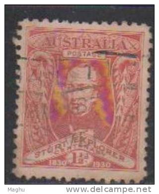 Australia Used 1930, 1 1/2 Capt. Charles, Explorer - Gebraucht