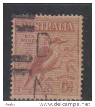 Australia Used 1932, 6d Kookuburra, Bird - Gebraucht