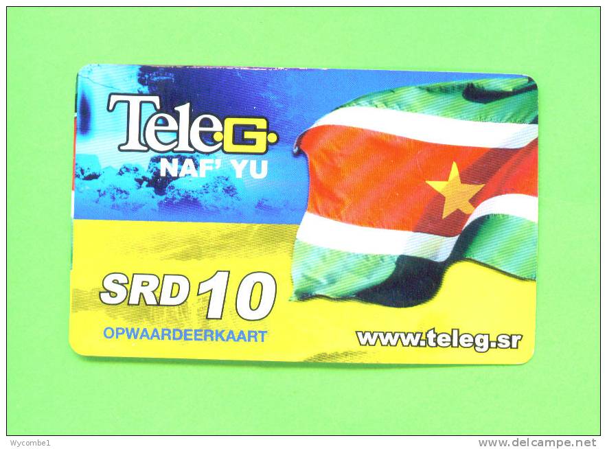 SURINAM - Remote Phonecard As Scan - Suriname