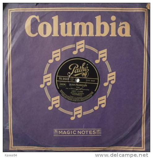 78 T 78 RPM (10")  Anny Flore  "  Valse Perdue  " - 78 T - Discos Para Fonógrafos