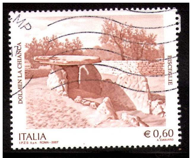 Italia - Italy - 2007 - Dolmien La Chianca Bisceglie 0,60 - 2001-10: Oblitérés