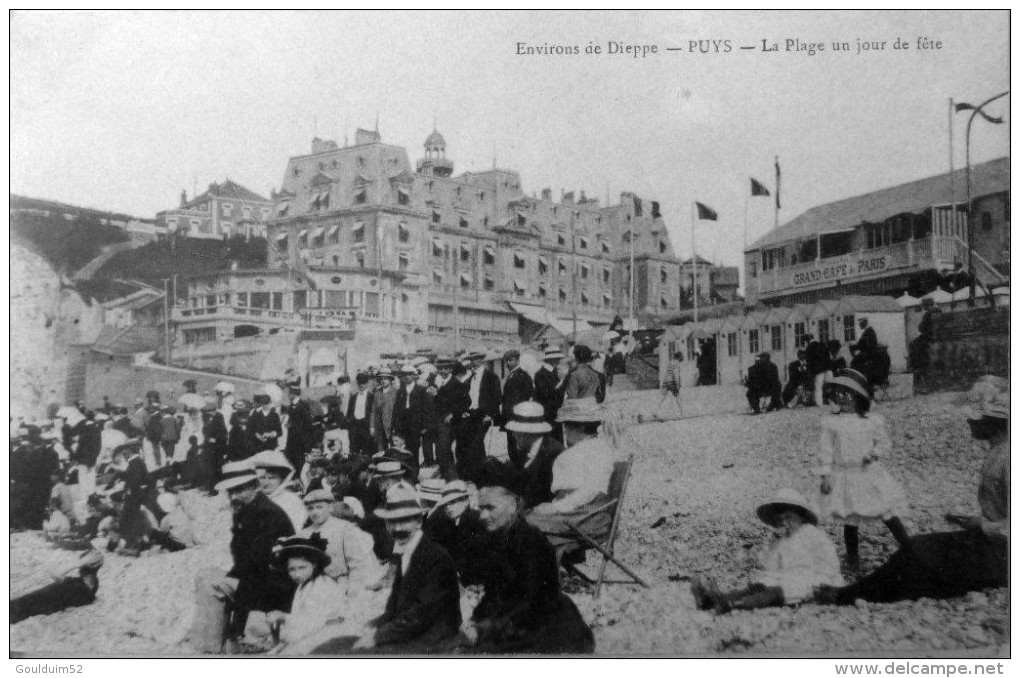 Puys : La Plage Un Jour De Fète - Autres & Non Classés