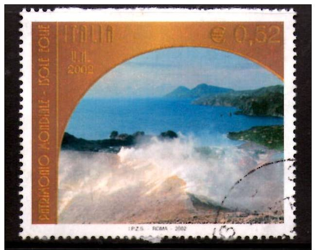 Italia - Italy - 2002 - Patrimonio Mondiale Isole Eolie 0,52 - 2001-10: Oblitérés