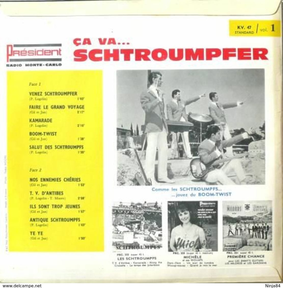 LP 25CM (10")  Les Schtroumpfs  "  Ça Va Schtroumpfer  " - Formatos Especiales