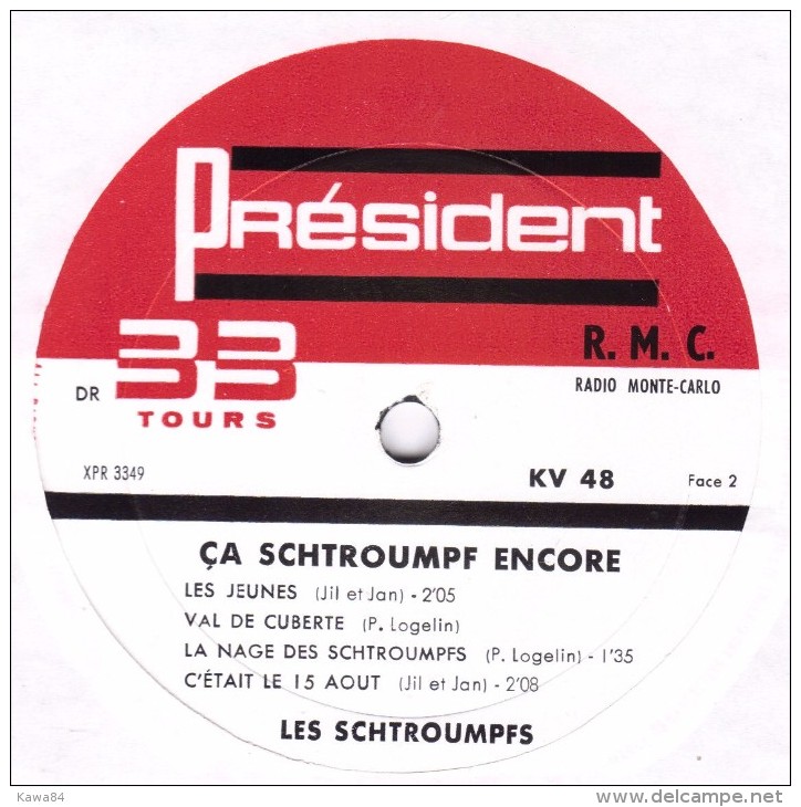 LP 25CM (10")  Les Schtroumpfs  "  Ca Schtroumpf Encore  " - Special Formats