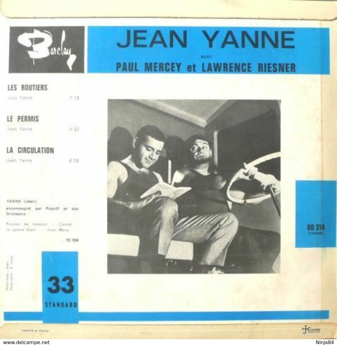 LP 25CM (10")  Jean Yanne  "  Les Routiers  " - Spezialformate