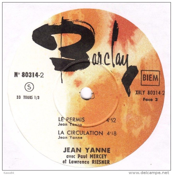 LP 25CM (10")  Jean Yanne  "  Les Routiers  " - Special Formats