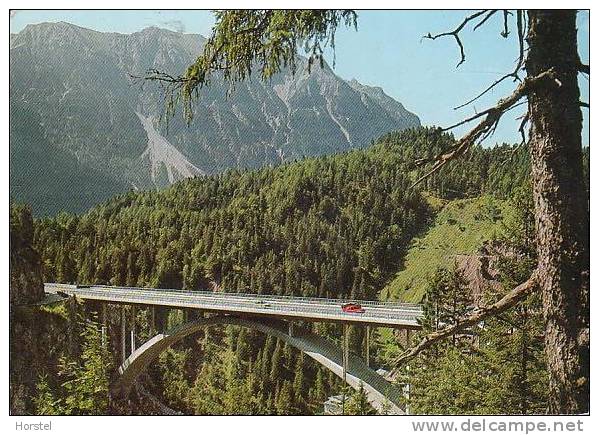 Austria - 6671 Weißenbach Am Lech - Gaichtpaß-Gemstalbrücke - Bridge - Cars - Lechtal