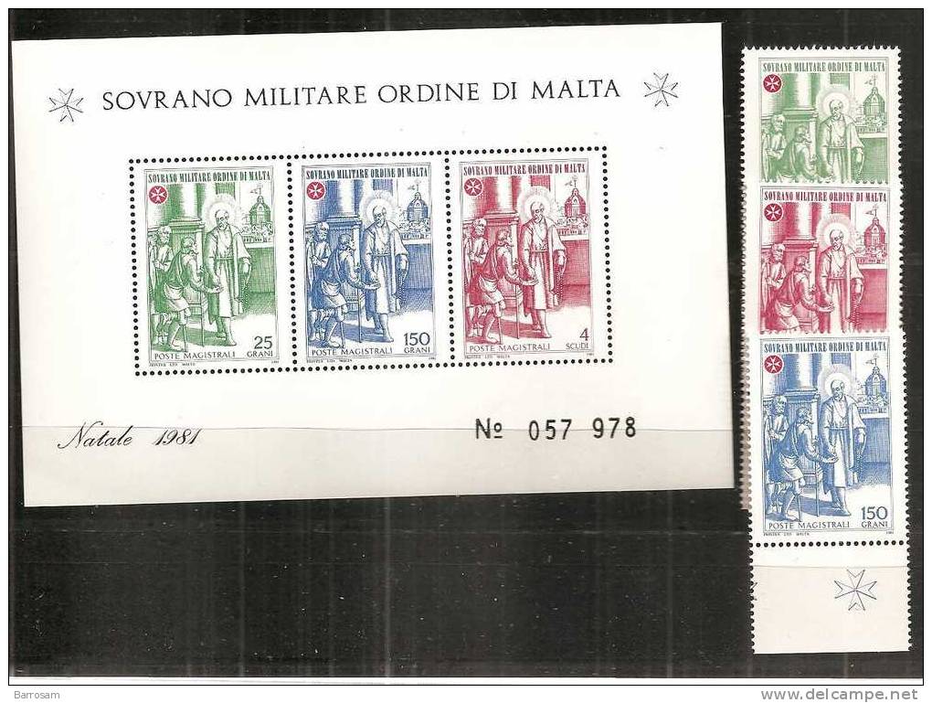 Malta1981: SMOM197-9,MS15 Mnh** - Malte (Ordre De)