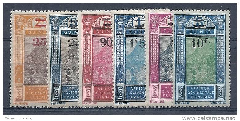 ⭐ Guinée - YT N° 99 à 105 ** - Neuf Sans Charnière - 1924 / 1927 ⭐ - Unused Stamps