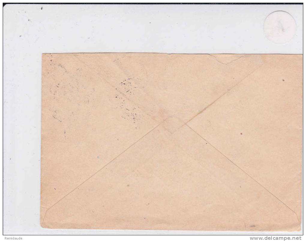 1902 - MOUCHON - YVERT N°117 X2 Sur LETTRE De PARIS - 1877-1920: Semi Modern Period