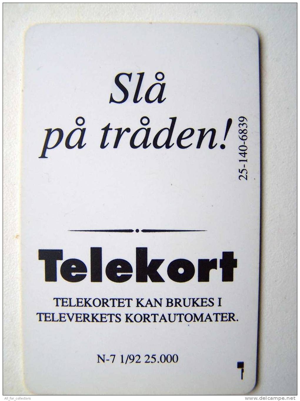 Chip Card Carte Karte TOWER From NORWAY Norvege Norwegen N-7 No Batch Number, Tirage 4000 ? 2 Photo - Norwegen