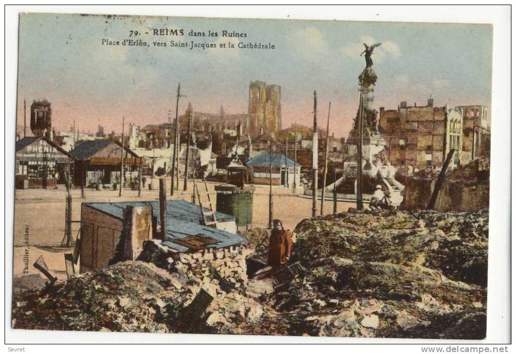 REIMS. - Place D'Erlon, Vers Saint-Jacques Et La Cathédrale - Reims