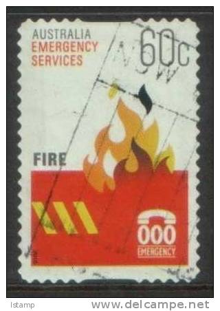 2010 - Australian Emergency Services 60c FIRE Stamp FU Self Adhesive - Used Stamps