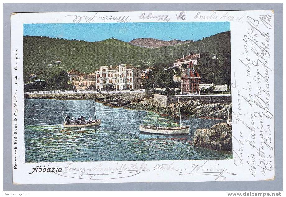 Kroatien ABBAZIA Opatia 1901-01-10 Foto K.Braun #2198 - Croatie