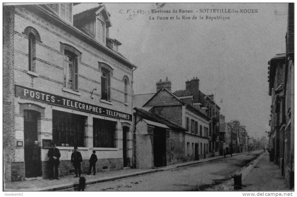 La Poste Et La Rue De La République - Sotteville Les Rouen