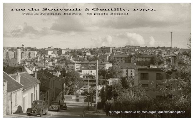 Bonnel Maurice - GENTILLY  94 - Rue Du Souvenir Vers Fort De Bicêtre - Années 1960. . . ©Bonnelphoto - Gentilly
