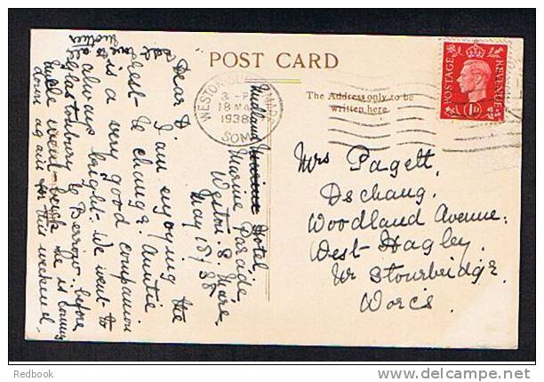 RB 699 - 1938 Postcard - The "Super" Bathing Swimming Pool - Weston-super-Mare Somerset - Weston-Super-Mare