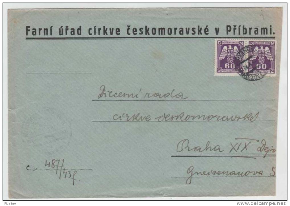 Böhmen & Mähren Cover Sent To Prag 1943 - Brieven En Documenten