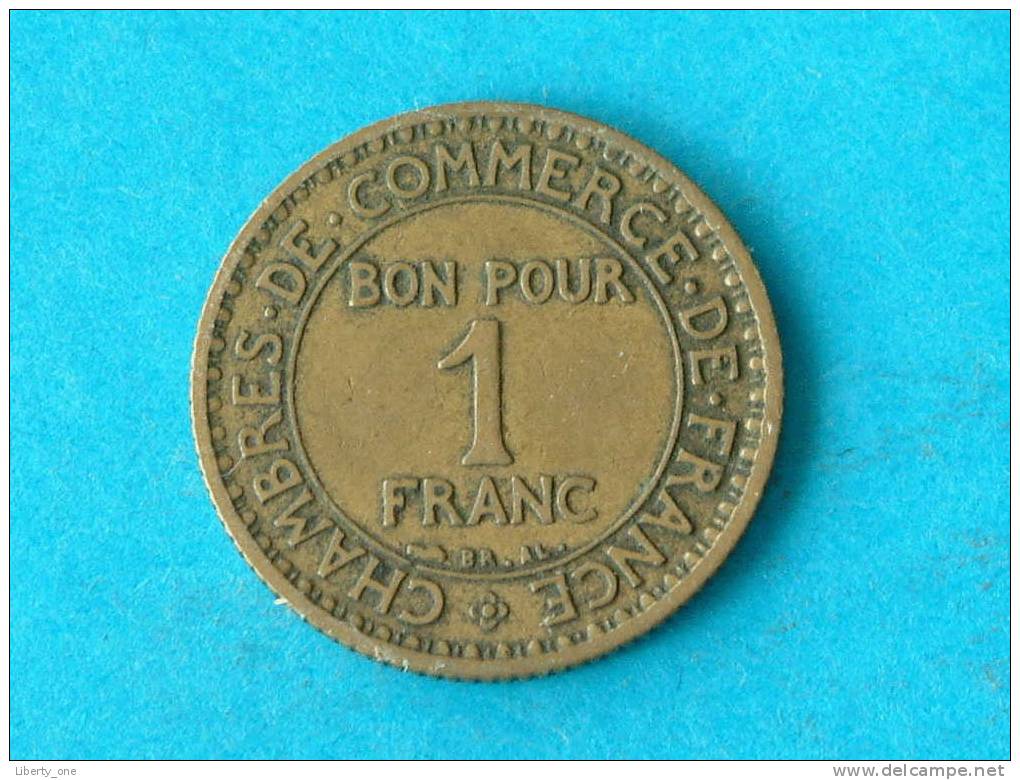 1922 - 1 FRANC ( Chambres De Commerce ) / KM 876 ( For Grade, Please See Photo ) ! - Autres & Non Classés