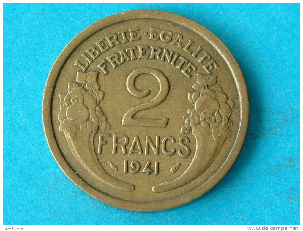 1941 - 2 FRANCS / KM 886 ( For Grade, Please See Photo ) ! - Autres & Non Classés