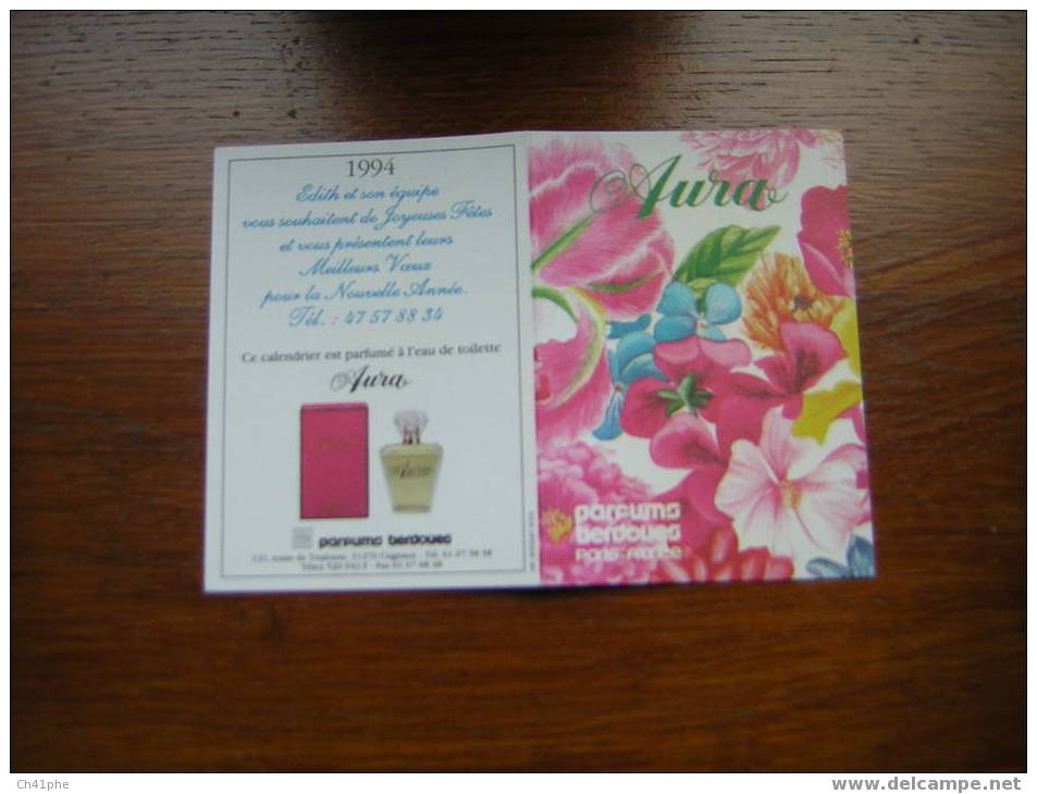 CALENDRIER PARFUME - AURA - BERDOUES - Modern (from 1961)