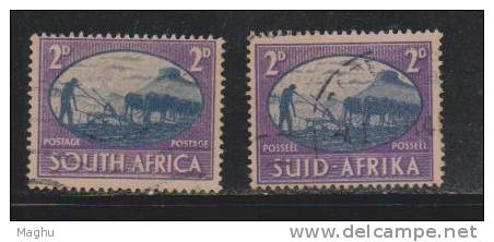 South Africa Used 1945, Broken Pair, 2d Victory - Other & Unclassified