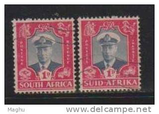 South Africa Used 1947, 2 Nos., Royal Visit. - Usados
