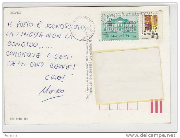 PO6400A# 30 + 5 Ft Su Cartolina BUDAPEST - CASINO  VG - Briefe U. Dokumente