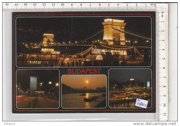PO6400A# 30 + 5 Ft Su Cartolina BUDAPEST - CASINO  VG - Covers & Documents
