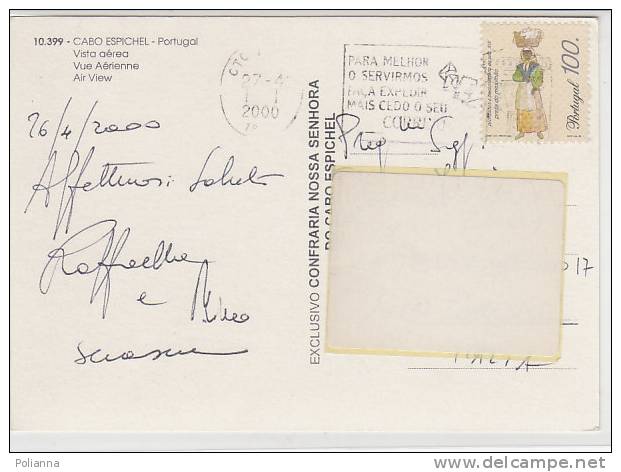 PO6424A# Francobollo Iso Su Cartolina PORTOGALLO - CABO ESPICHEL  VG 2000 - Lettres & Documents