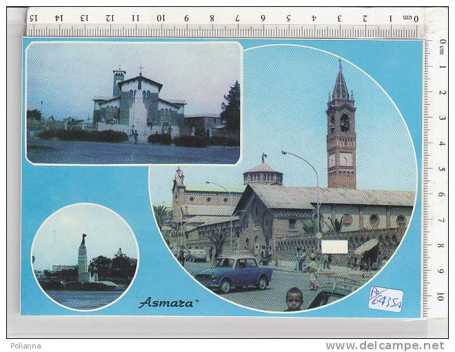 PO6435A# ERITREA - ASMARA - CATTEDRALE - AUTO   No VG - Erythrée