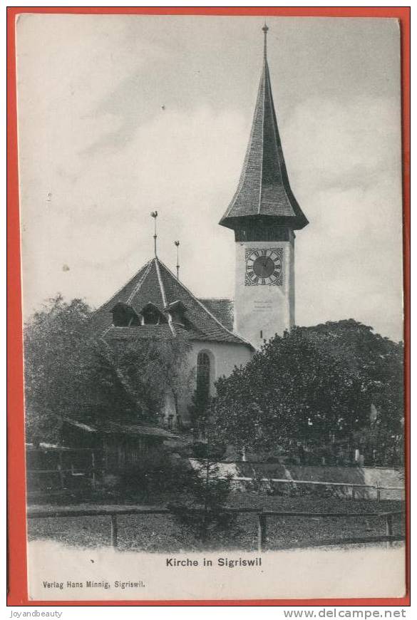 E599, Kirche In Sigriswil , Précurseur , Circulée 1908 - Sigriswil