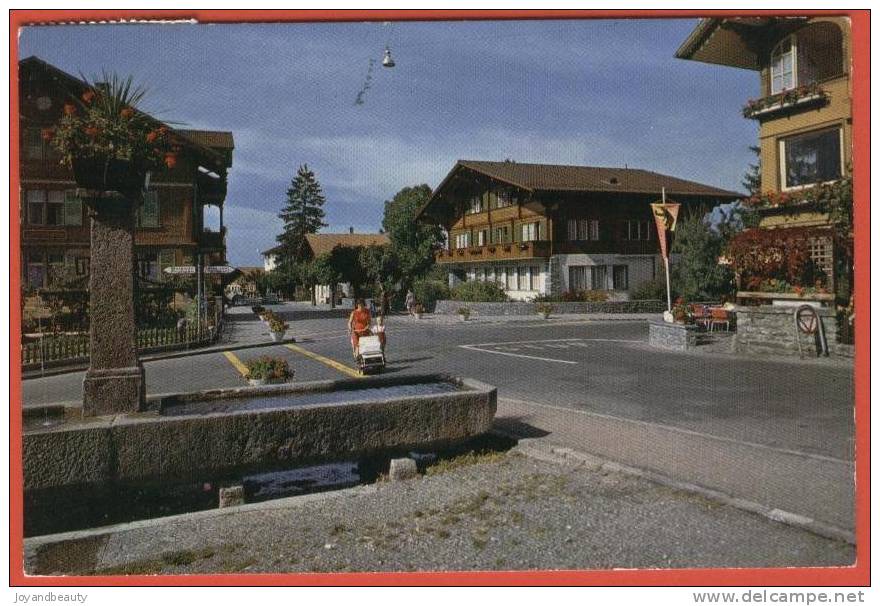 G004, Aeschi Ob Spiez , Dorfpartie , Animée , Circulée 1969 - Aeschi Bei Spiez