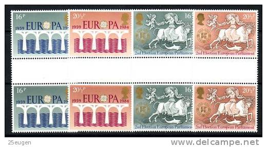 GREAT BRITAIN 1984 EUROPA CEPT GUTTER PAIR MNH - 1984