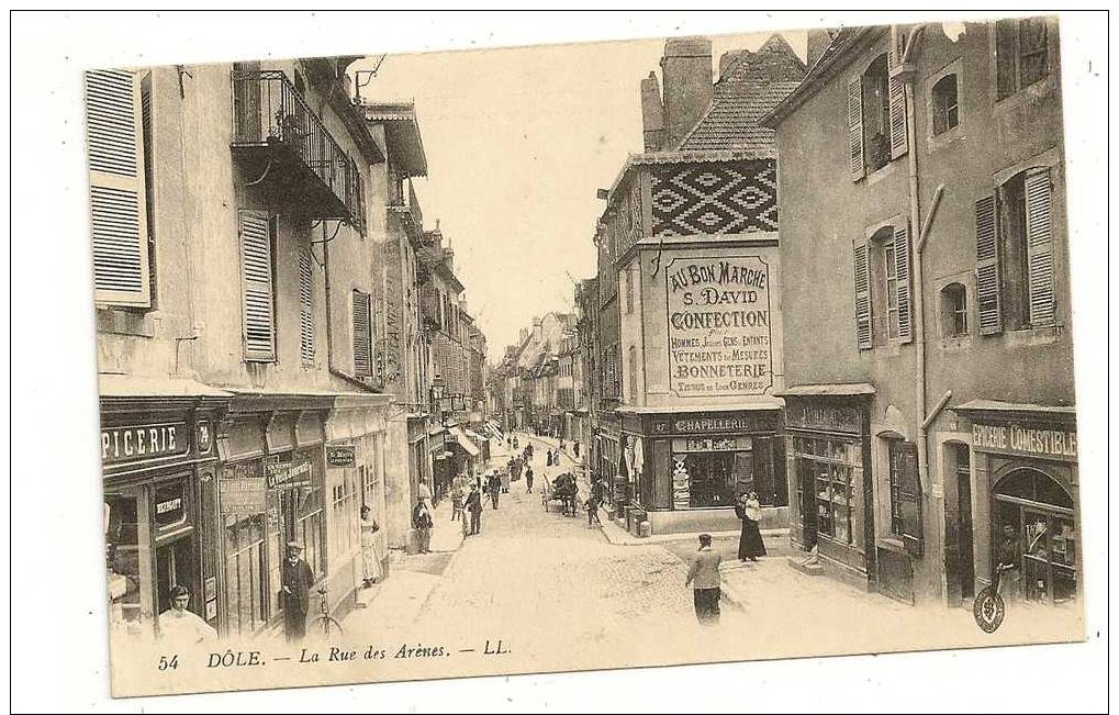 (39 - Jura) -  DOLE  (Franche-Comté)   La Rue Des Arènes - Dole